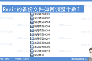 Revit备份文件如何调整个数？-学BIM找斑马