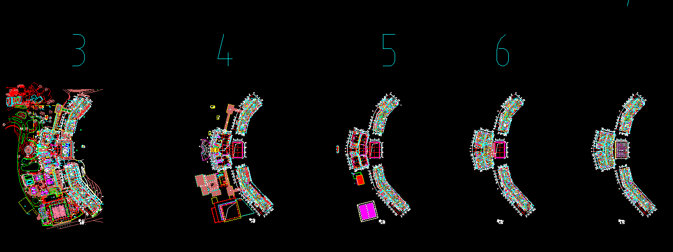 滨海区五星级度假酒店建筑设计施工图平面图